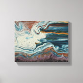 Toile Belle Agate Abstraite Design coloré (Recto)