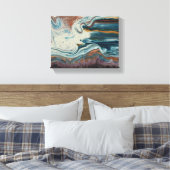 Toile Belle Agate Abstraite Design coloré (Insitu(Chambre))