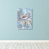 Toile Belle aquarelle de Bruant (Insitu (Plancher de Bois))