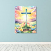 Toile Belle aquarelle de Pâques (Insitu (Plancher de Bois))