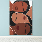 Toile Belle autonomisation des femmes afro-américaines (Insitu (Plancher de Bois))