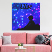 Toile Belle Ballerina aux Coeurs Flottants (Insitu(Salon))