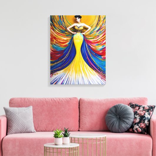 Toile Belle Belladonna femme Power Girl Power (Insitu(Salon))