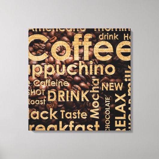 Toile Belle Café Espresso Design (Recto)