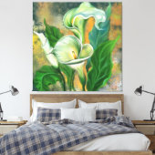 Toile Belle Calla Lily Flower - Dessin d'art conçu (Insitu(Chambre))