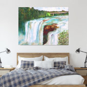 Toile Belle cascade peinte à la main (Insitu(Chambre))