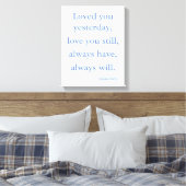 Toile Belle citation d'amour par Elaine Davis (Insitu(Chambre))
