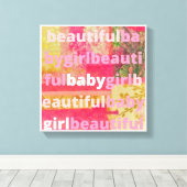 Toile Belle collection Bébé Fille (Insitu (Plancher de Bois))