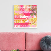 Toile Belle collection Bébé Fille (Insitu(Salon))