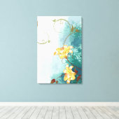 Toile Belle cool différente couleur bleue couleur d'eau (Insitu (Plancher de Bois))