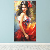 Toile Belle dame espagnole (Insitu (Plancher de Bois))