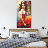 Toile Belle dame espagnole (Insitu(Chambre))