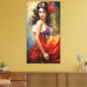 Toile Belle dame espagnole (Insitu(Salon))