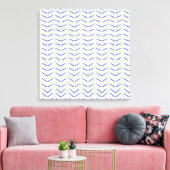Toile belle décoration bleue et blanche (Insitu(Salon))