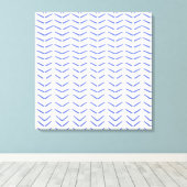 Toile belle décoration bleue et blanche (Insitu (Plancher de Bois))
