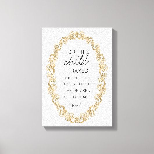 Toile Belle Écriture Bible Verse Citation inspirée (Recto)