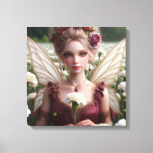 Toile Belle fée de janvier en oeillets (Recto)