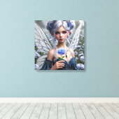 Toile Belle fée de septembre en Asters (Insitu (Plancher de Bois))