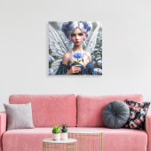 Toile Belle fée de septembre en Asters (Insitu(Salon))