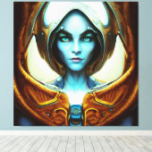 Toile Belle femme arcturienne (Insitu (Plancher de Bois))