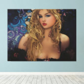 Toile Belle femme blonde (Insitu (Plancher de Bois))
