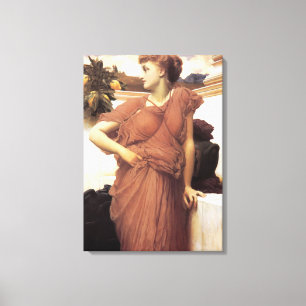 Toile Belle Femme par une fontaine (Frederic Leighton)