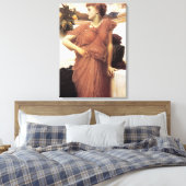 Toile Belle Femme par une fontaine (Frederic Leighton) (Insitu(Chambre))