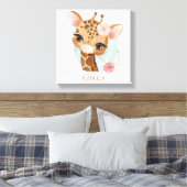 Toile belle fille girafe bébé pépinière (Insitu(Chambre))