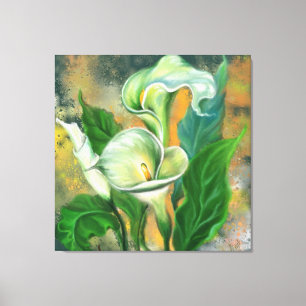 Toile Belle Fleur de Calla Lily - Dessin d'art