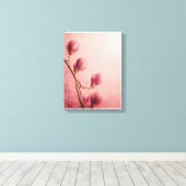 Toile Belle fleur de magnolia rose (Insitu (Plancher de Bois))