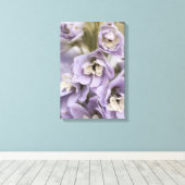 Toile Belle Fleur Delphinium Violet Lumière (Insitu (Plancher de Bois))
