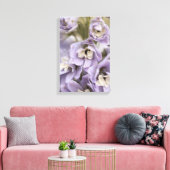Toile Belle Fleur Delphinium Violet Lumière (Insitu(Salon))