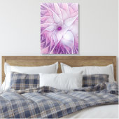 Toile Belle Fleur Rose Art Fractal Abstrait Moderne (Insitu(Chambre))
