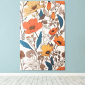 Toile Belle Fleurs Design Art (Insitu (Plancher de Bois))