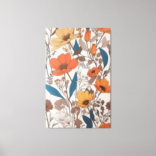 Toile Belle Fleurs Design Art (Recto)
