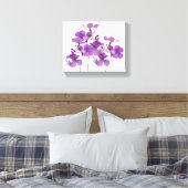 Toile Belle fleurs violettes art moderne floral (Insitu(Chambre))