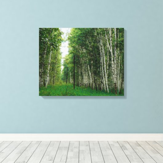Toile Belle forêt de bouleaux (Insitu (Plancher de Bois))