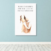 Toile Belle Grossesse Femme Cadeau Avec Citation Romanti (Insitu (Plancher de Bois))