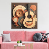 Toile Belle guitare (Insitu(Salon))
