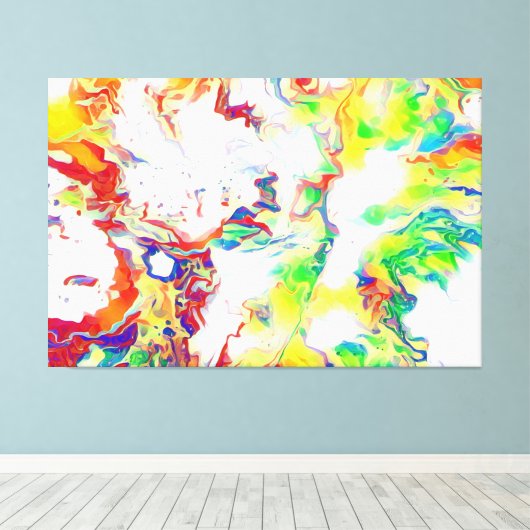 Toile Belle illusion Colorful Wall Art Imprimer (Insitu (Plancher de Bois))