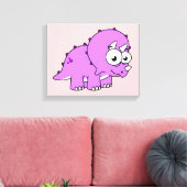 Toile Belle Illustration D'Un Tricératops. (Insitu(Salon))