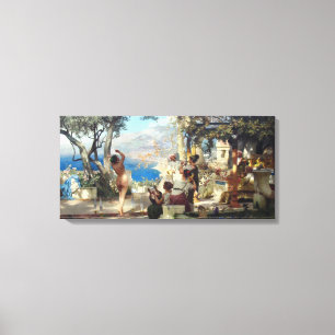 Toile Belle Italienne Dansant Entre Mots