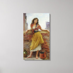 Toile Belle Italienne Porteuse d'Eau