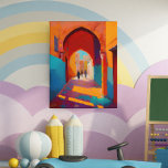 Toile Belle Médina rouge colorée Maroc Marrakech<br><div class="desc">Échappez à la fascinante ville rouge de Marrakech au Maroc avec cette étonnante toile imprimée. Plongez-vous dans les teintes bleues sereines qui ornent les murs de la ville et captez l'essence de son ambiance de charme. Notre imprimé en toile est un complément parfait à n'importe quelle chambre, apportant une touche...</div>