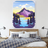 Toile Belle montagne le matin (Insitu(Chambre))
