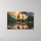 Toile Belle nature Lac Montagnes Boulders Arbres (Recto)
