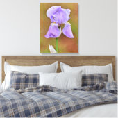 Toile Belle œuvre d'art de la fleur d'iris pourpre (Insitu(Chambre))