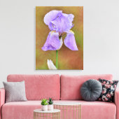 Toile Belle œuvre d'art de la fleur d'iris pourpre (Insitu(Salon))