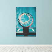 Toile Belle oeuvre de basket-ball (Insitu (Plancher de Bois))