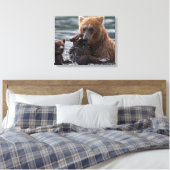 Toile Belle Ours et ses petits (Insitu(Chambre))